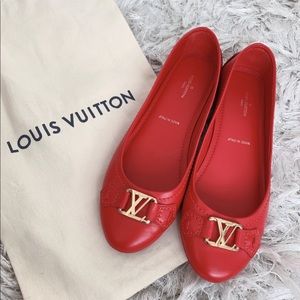 ❌SOLD❌Louis Vuitton Red Ballerina flats